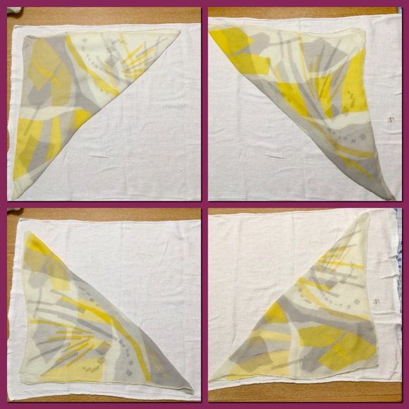 Vtg Mod Sheer Scarf_066 - Picture 2 of 5